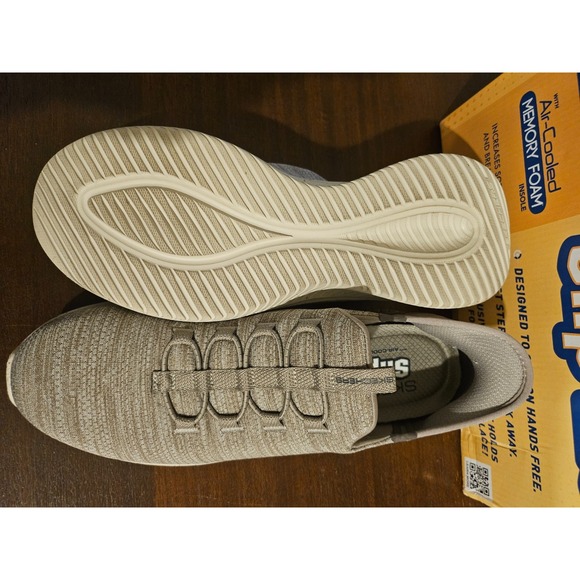 Skechers Men\'s Vegan‎ Size 9 Slip-ins Ultra Flex Right Away Shoes Gray Athletic main image 10